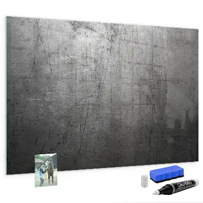Pizarra magnética para dibujar con superficie de pared metálica