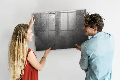Pizarra magnética para dibujar con superficie de pared metálica