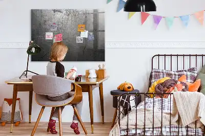 Pizarra magnética para dibujar con superficie de pared metálica