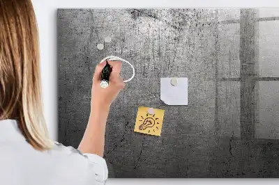 Pizarra magnética para dibujar con superficie de pared metálica