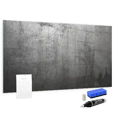 Pizarra magnética para dibujar con superficie de pared metálica