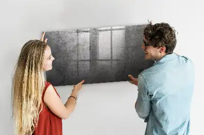 Pizarra magnética para dibujar con superficie de pared metálica