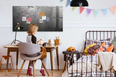 Pizarra magnética para dibujar con superficie de pared metálica
