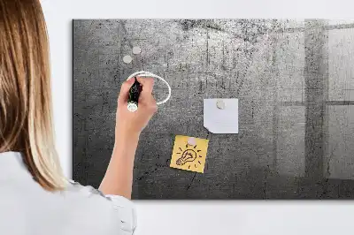 Pizarra magnética para dibujar con superficie de pared metálica