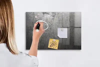 Pizarra magnética para dibujar con superficie de pared metálica