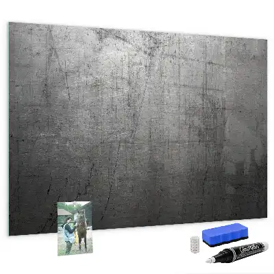 Pizarra magnética para dibujar con superficie de pared metálica