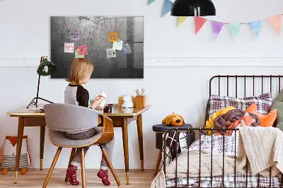 Pizarra magnética para dibujar con superficie de pared metálica