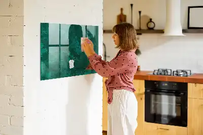 Pizarra magnética para dibujar en color pared esmeralda