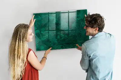 Pizarra magnética para dibujar en color pared esmeralda