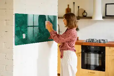Pizarra magnética para dibujar en color pared esmeralda
