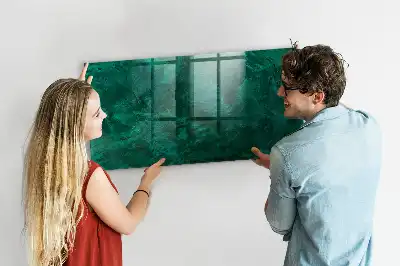 Pizarra magnética para dibujar en color pared esmeralda
