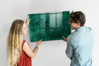 Pizarra magnética para dibujar en color pared esmeralda