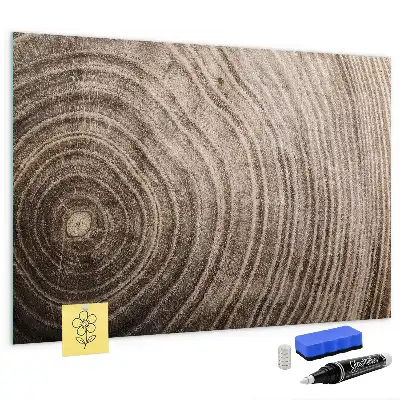 Pizarra magnética con rotulador diseño de tronco de árbol