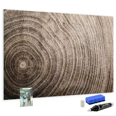 Pizarra magnética con rotulador diseño de tronco de árbol