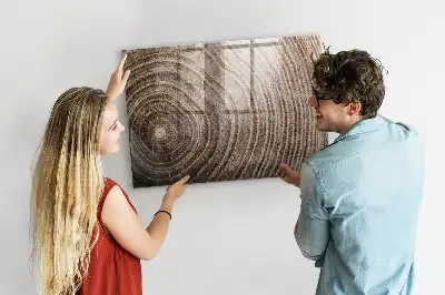 Pizarra magnética con rotulador diseño de tronco de árbol