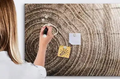 Pizarra magnética con rotulador diseño de tronco de árbol