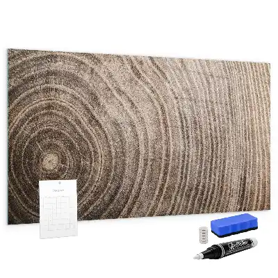 Pizarra magnética con rotulador diseño de tronco de árbol
