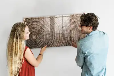 Pizarra magnética con rotulador diseño de tronco de árbol