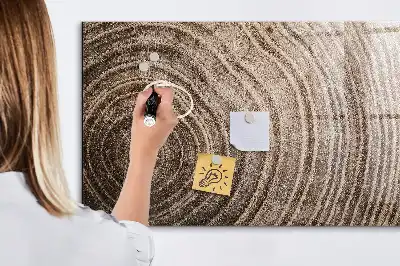 Pizarra magnética con rotulador diseño de tronco de árbol