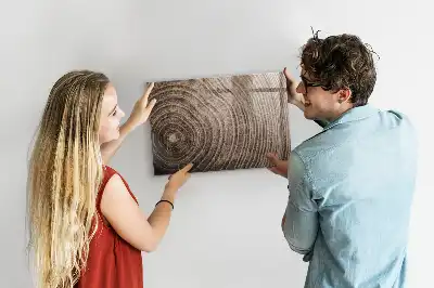 Pizarra magnética con rotulador diseño de tronco de árbol