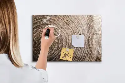 Pizarra magnética con rotulador diseño de tronco de árbol