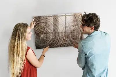 Pizarra magnética con rotulador diseño de tronco de árbol
