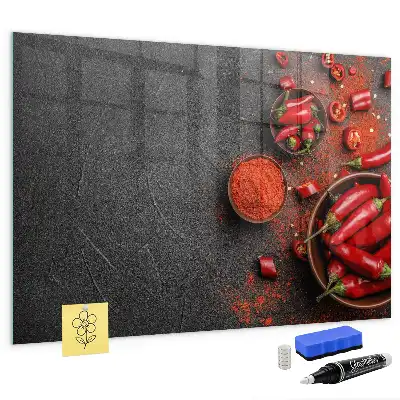 Pizarra magnética para dibujar pimiento rojo