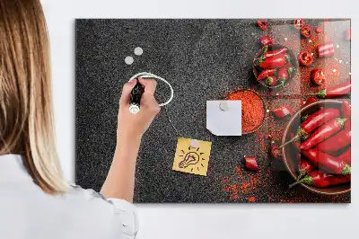 Pizarra magnética para dibujar pimiento rojo