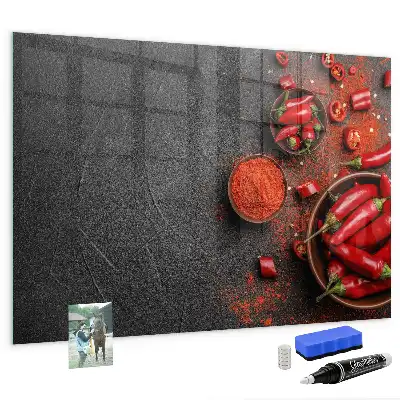 Pizarra magnética para dibujar pimiento rojo