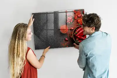 Pizarra magnética para dibujar pimiento rojo
