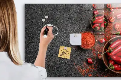 Pizarra magnética para dibujar pimiento rojo