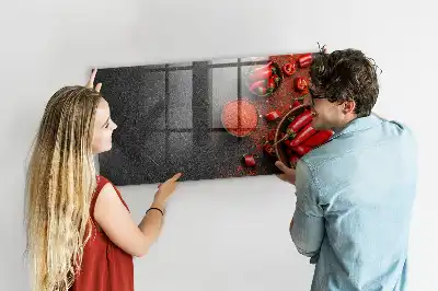 Pizarra magnética para dibujar pimiento rojo