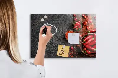 Pizarra magnética para dibujar pimiento rojo