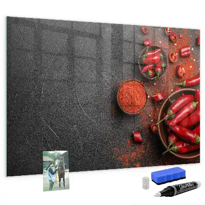 Pizarra magnética para dibujar pimiento rojo