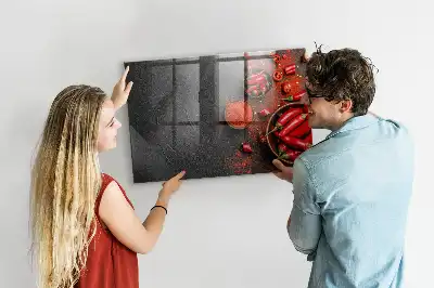 Pizarra magnética para dibujar pimiento rojo