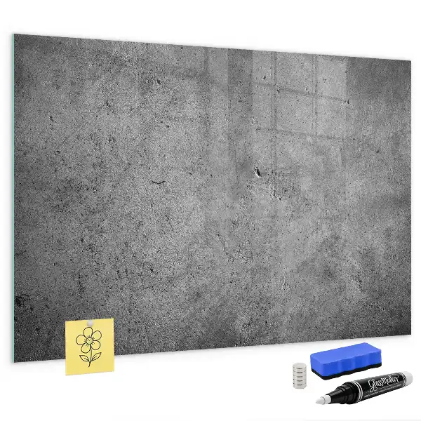 Pizarra magnética con rotulador diseño de pared industrial