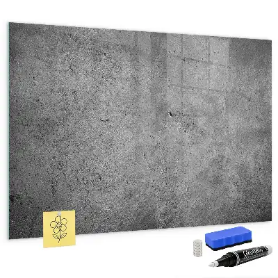 Pizarra magnética con rotulador diseño de pared industrial