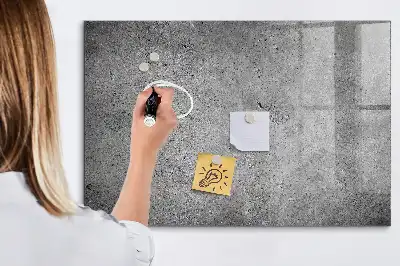 Pizarra magnética con rotulador diseño de pared industrial