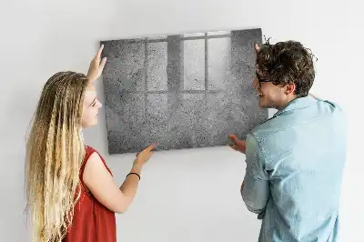 Pizarra magnética con rotulador diseño de pared industrial
