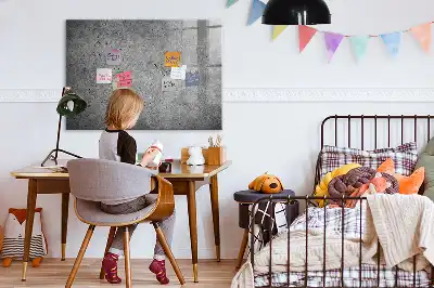 Pizarra magnética con rotulador diseño de pared industrial