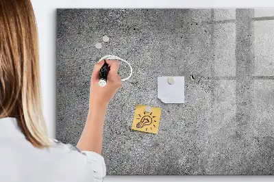 Pizarra magnética con rotulador diseño de pared industrial