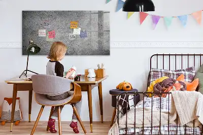 Pizarra magnética con rotulador diseño de pared industrial