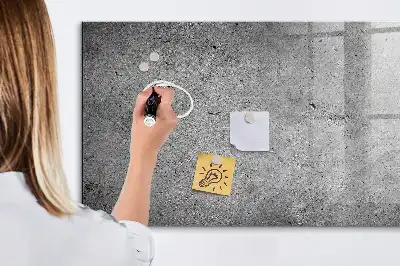 Pizarra magnética con rotulador diseño de pared industrial