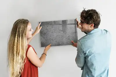 Pizarra magnética con rotulador diseño de pared industrial