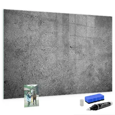 Pizarra magnética con rotulador diseño de pared industrial