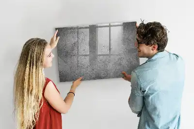 Pizarra magnética con rotulador diseño de pared industrial