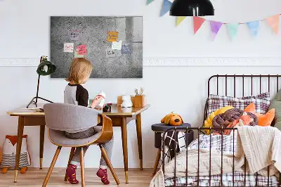 Pizarra magnética con rotulador diseño de pared industrial