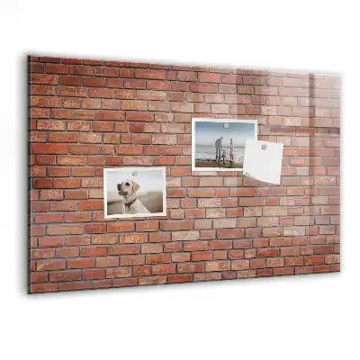 Pizarra magnética para dibujar diseño de pared de ladrillo