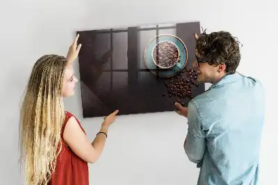 Pizarra magnética para dibujar taza de café