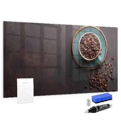 Pizarra magnética para dibujar taza de café